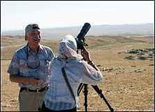 Our travelers watching the Total Solar Eclipse on our Xinjiang & Hunza trip.